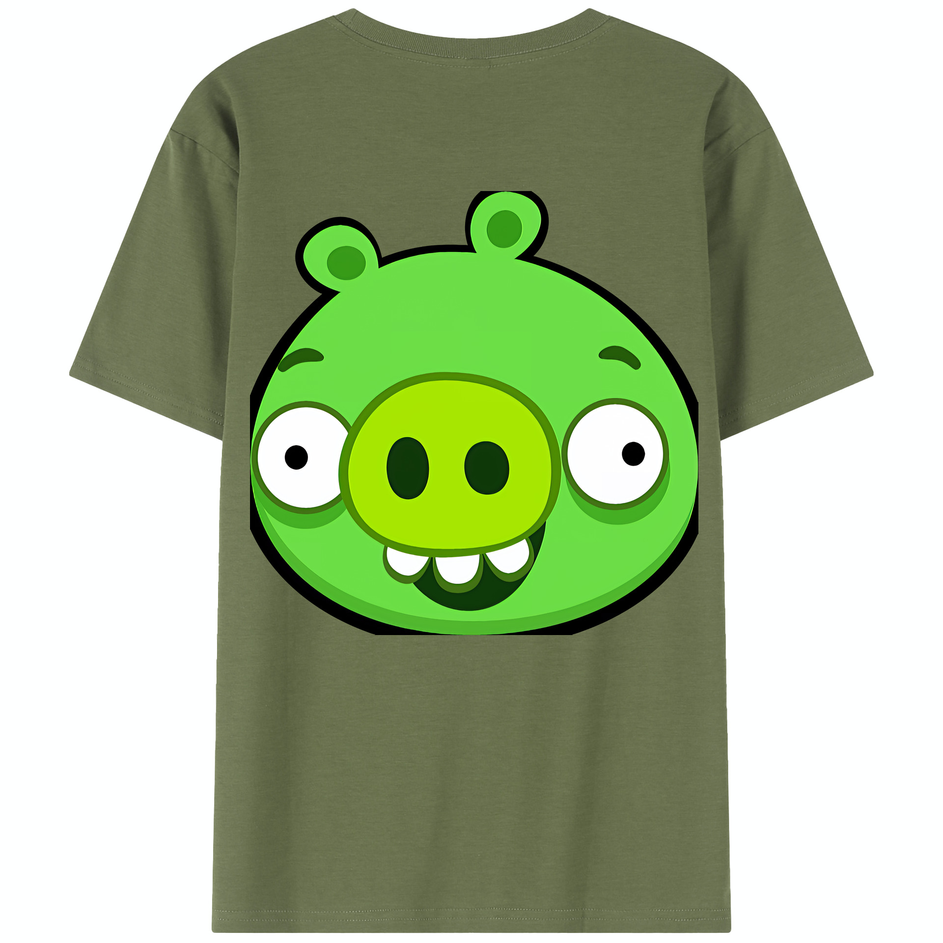 （画像用） Angry Birds アングリーバード 綿100％半袖Tシャツ（背面プリント）